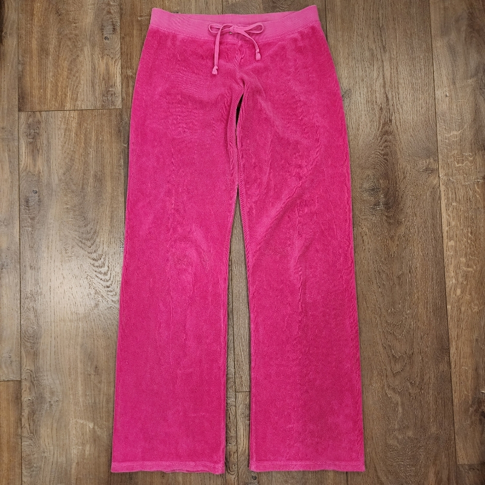 Juicy Couture Hot Pink Velour Track Pants